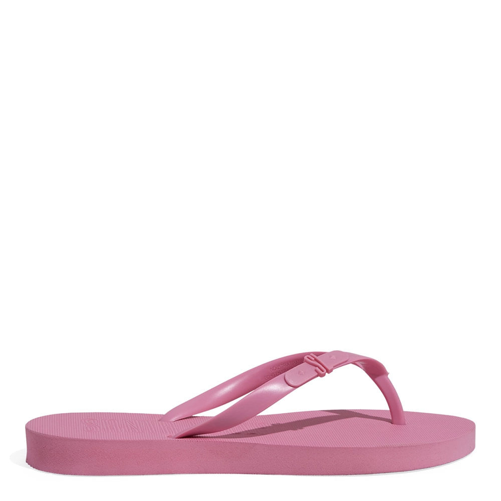 Chinelo Borracha Bico Fino Rosa
