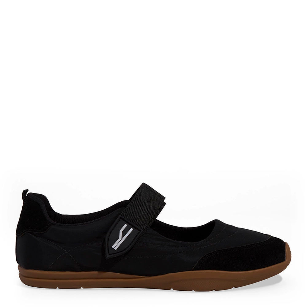 Tênis Sapatilha Nylon Preta