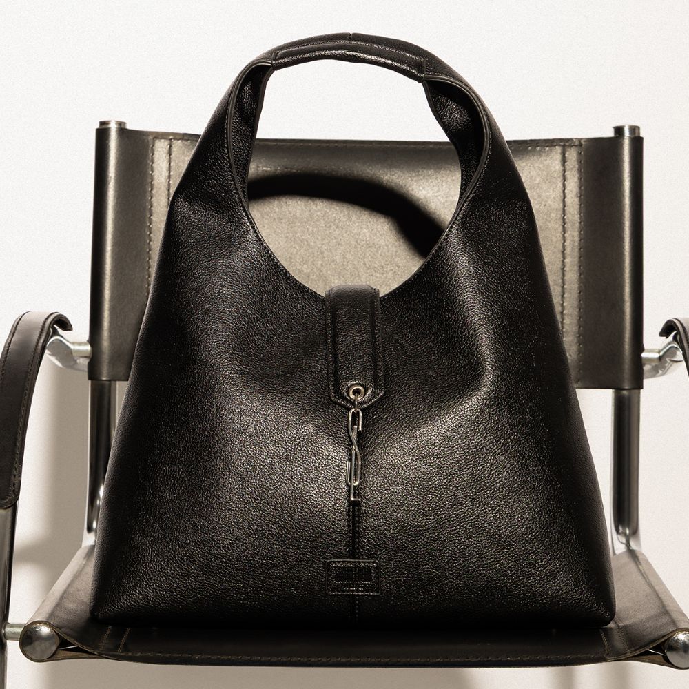 Bolsa Hobo Grande Floater Preta Alça De Ombro