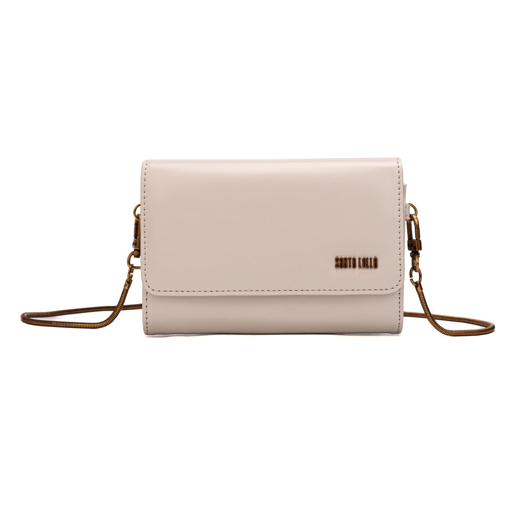 Bolsa Carteira Transversal Soft Off White