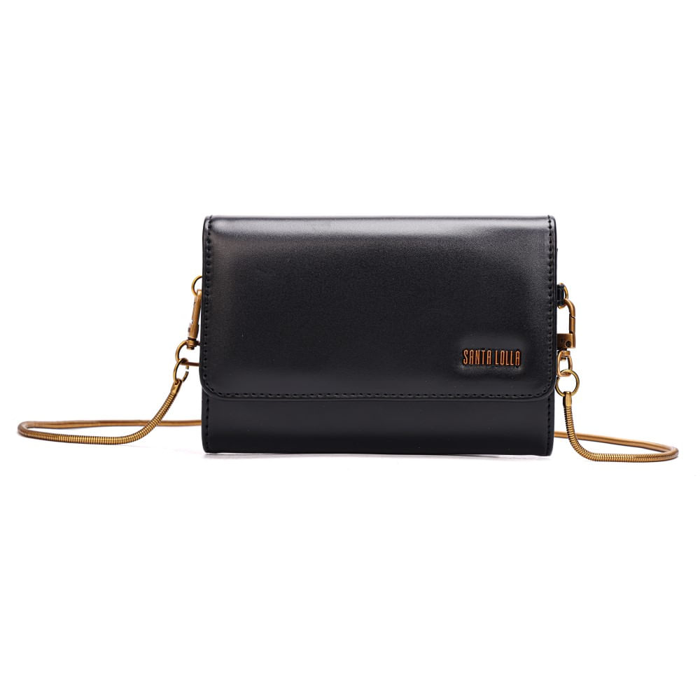 Bolsa Carteira Transversal Soft Preta