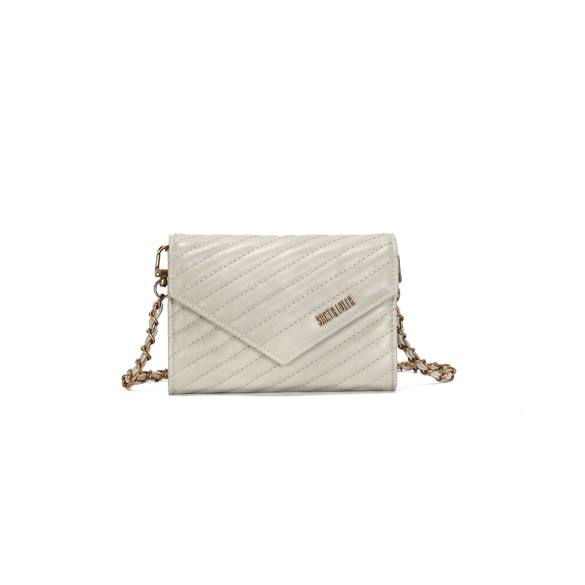 Carteira Envelope Transversal Soft Cinza Granito
