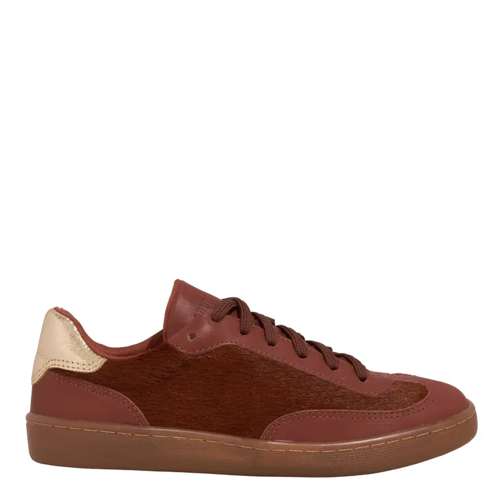 Tênis Couro Nobre Soft Marrom Terracota