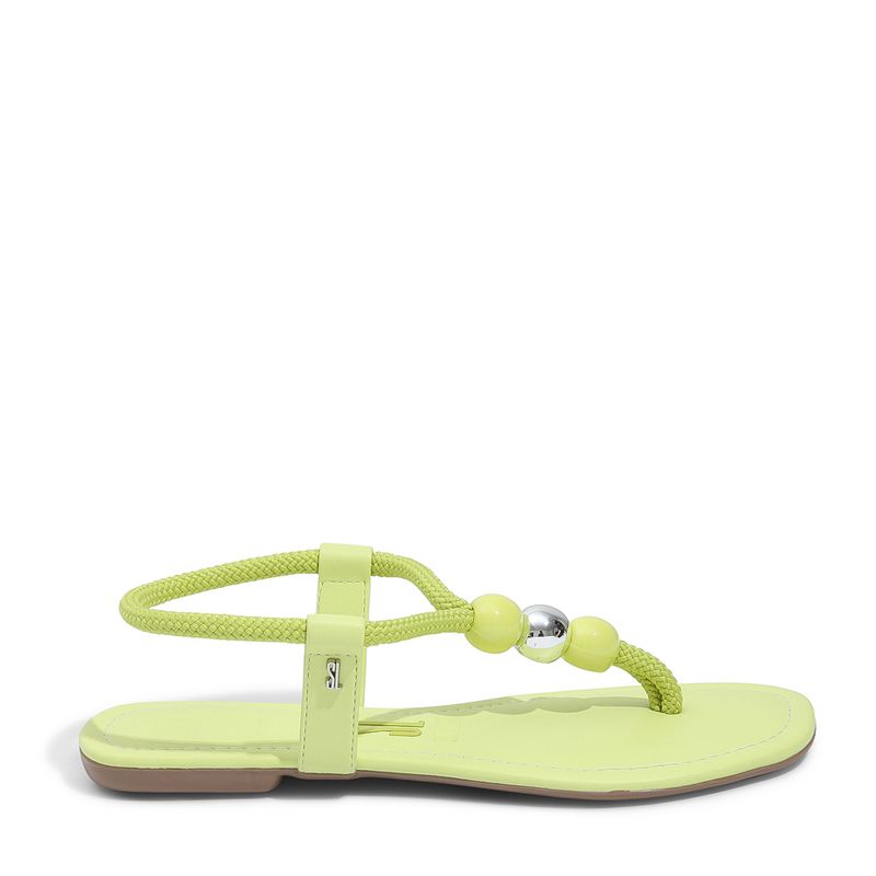 Rasteira thong metal verde - santalolla