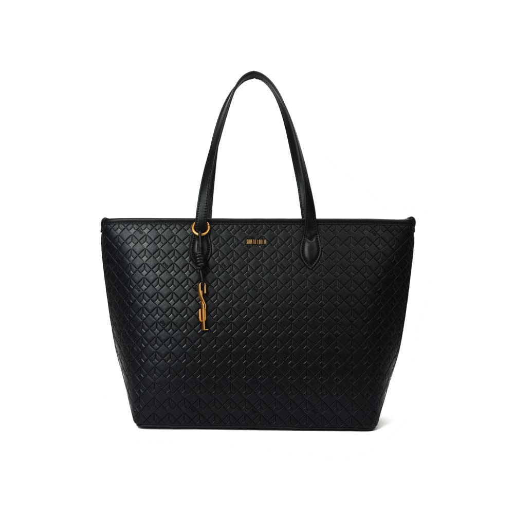 Shopper Material Soft Cubos Preto
