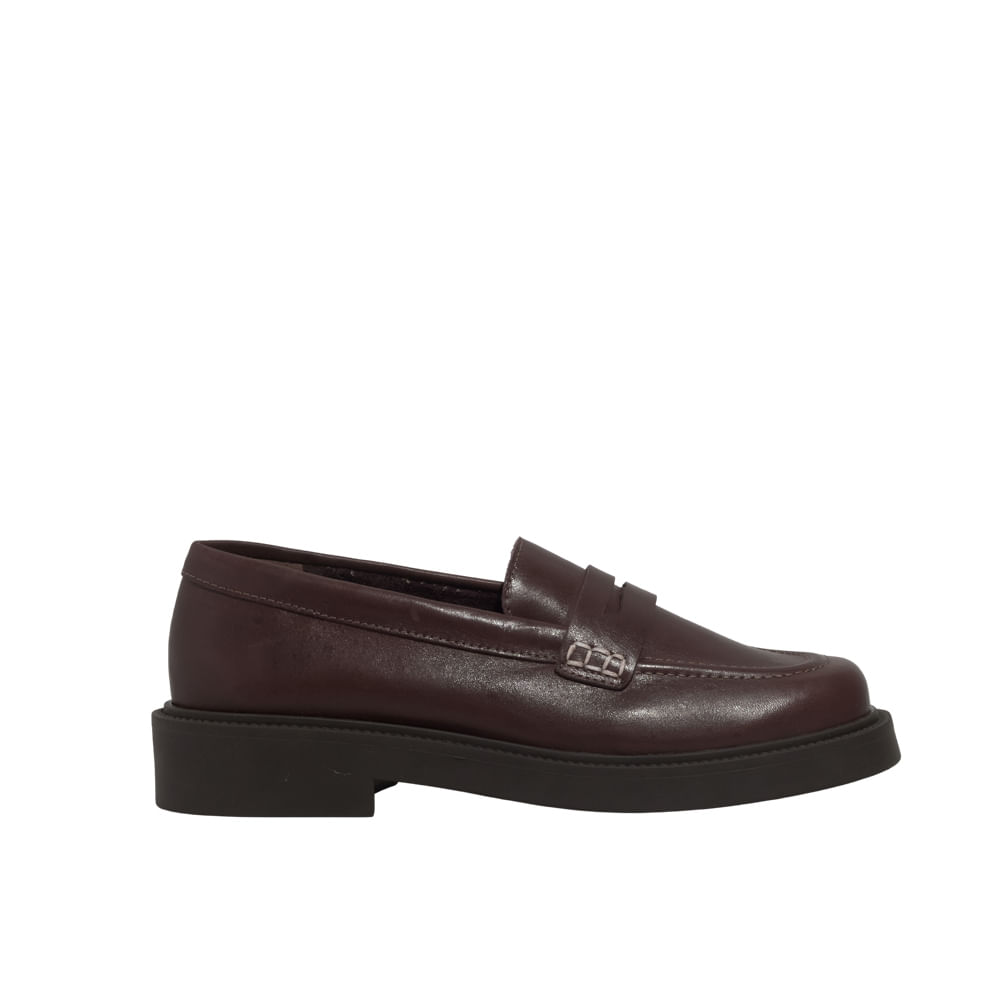 Mocassim Couro Nobre Soft Marrom Dark Cocoa