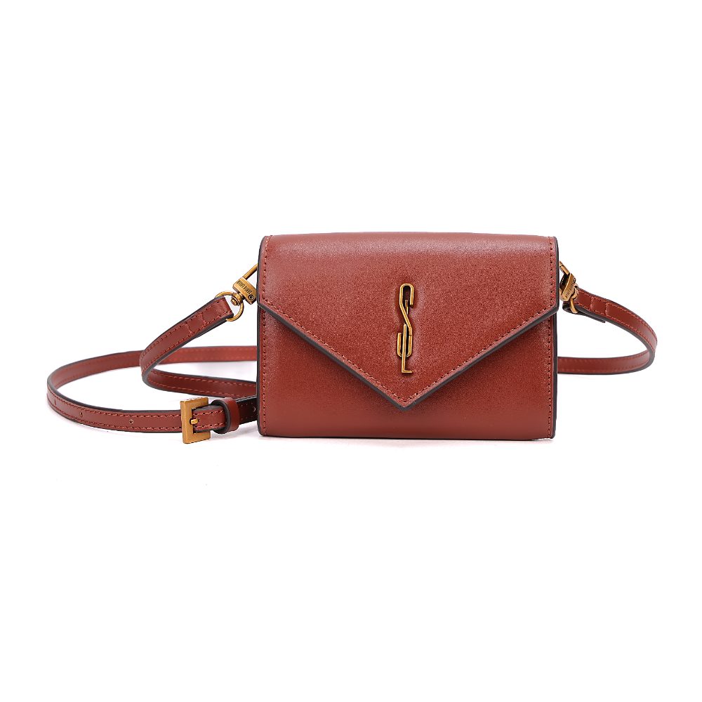 Bolsa Carteira Soft Marrom Terracota Alça Transversal