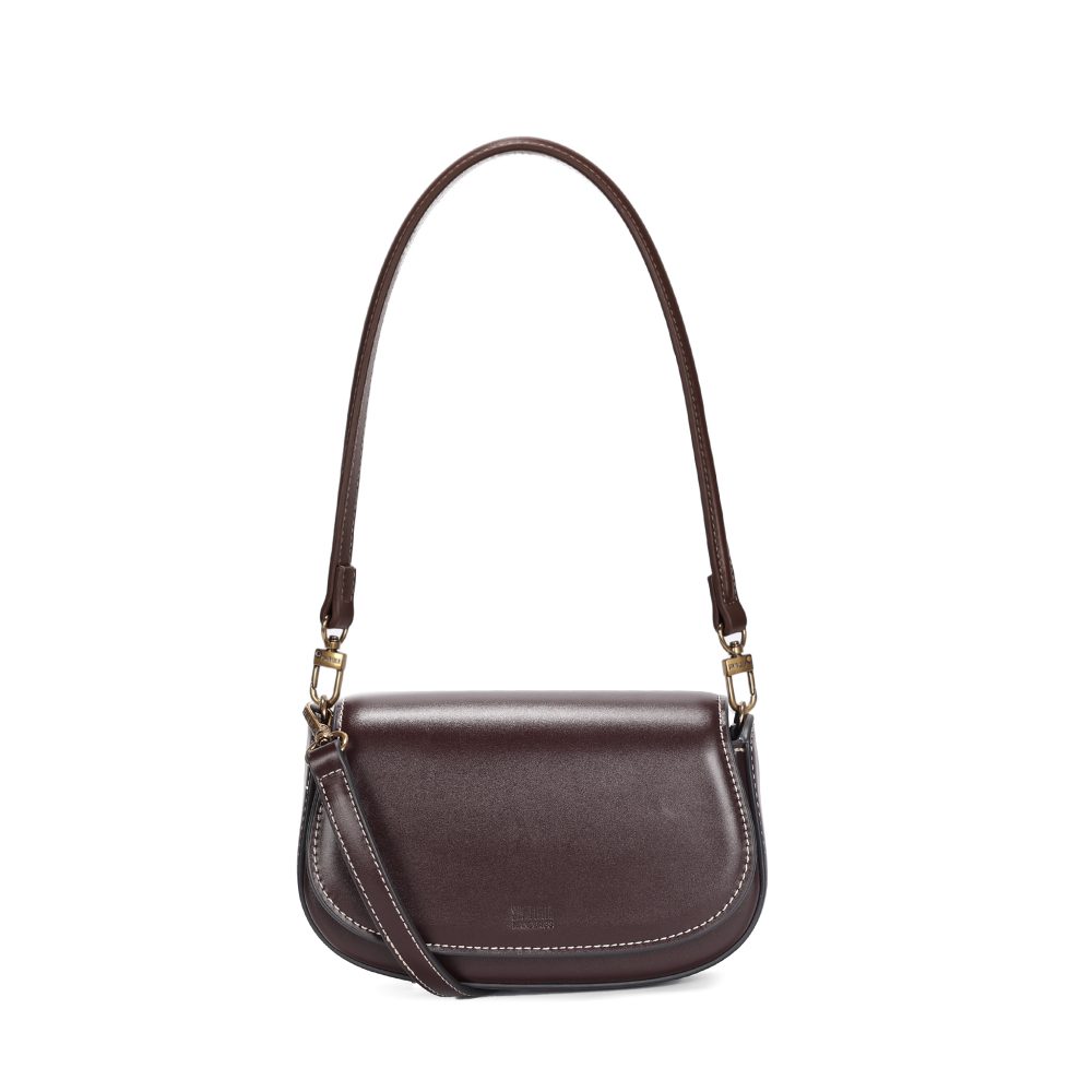Bolsa Pequena Soft Marrom Dark Alça de Ombro