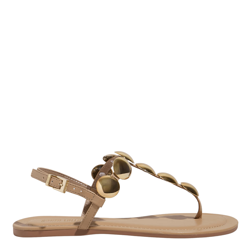 Rasteira Napa Soft Bege Palha