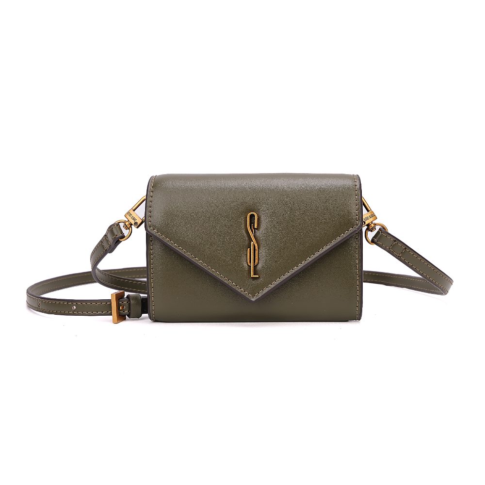 Bolsa Carteira Soft Verde Army Alça Transversal
