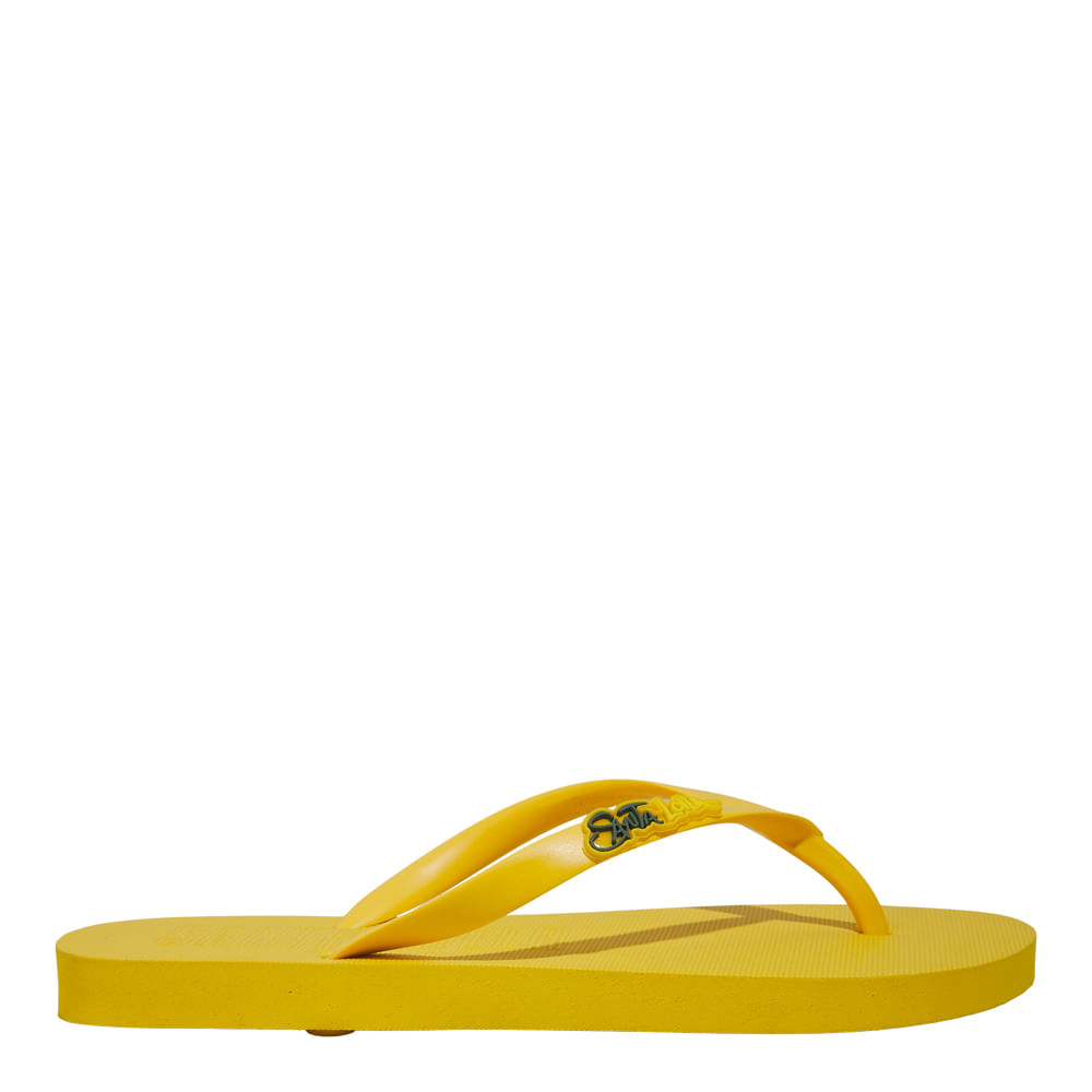 Chinelo Flip Flop Brasil Borracha Amarelo