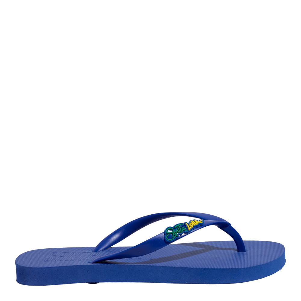 Chinelo Flip Flop Brasil Borracha Azul