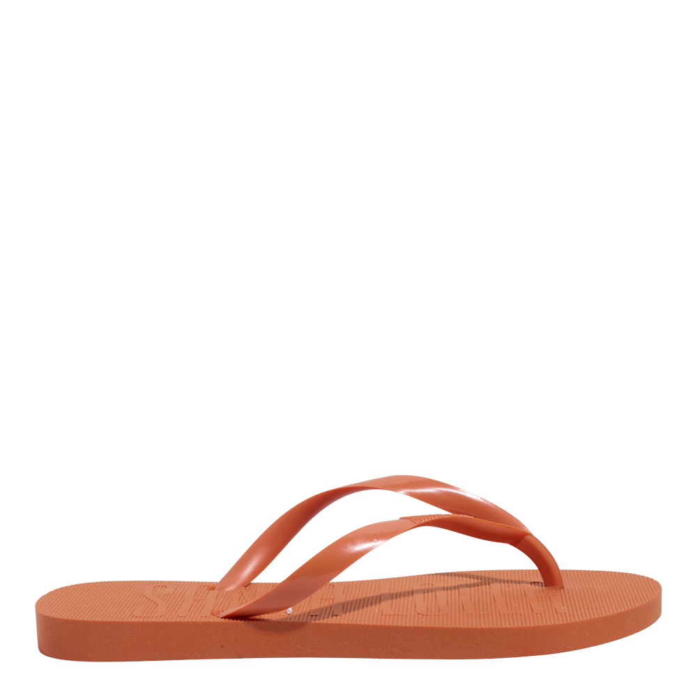Chinelo Flip Flop Borracha Laranja Morange