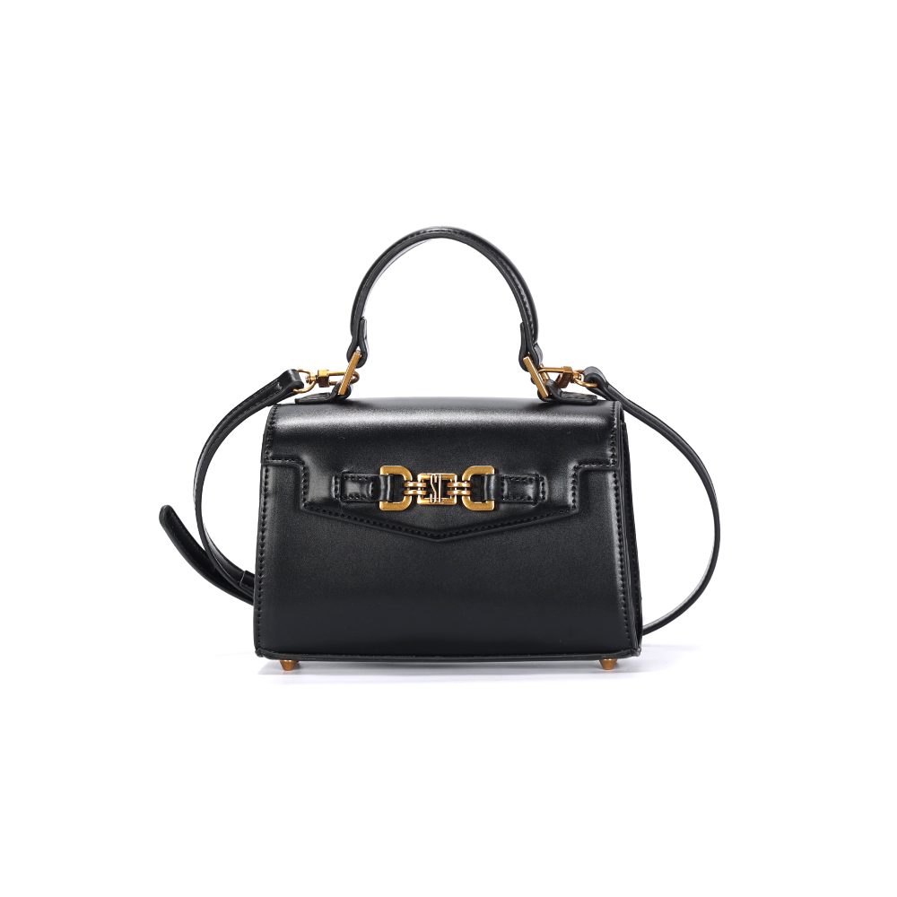 Bolsa Pequena Soft Preta Alça Transversal