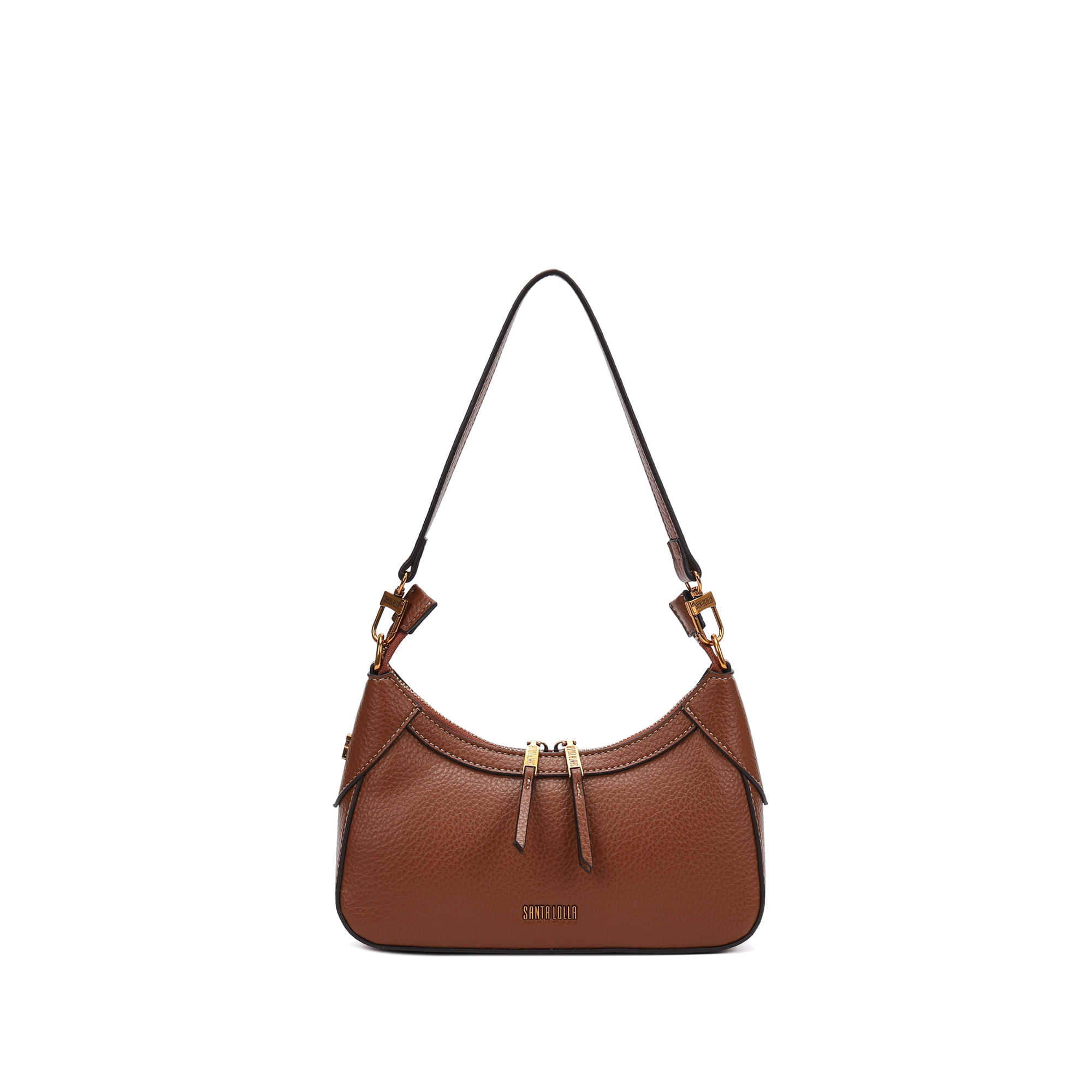 Bolsa De Ombro Pequena Floater Marrom Safari Recortes
