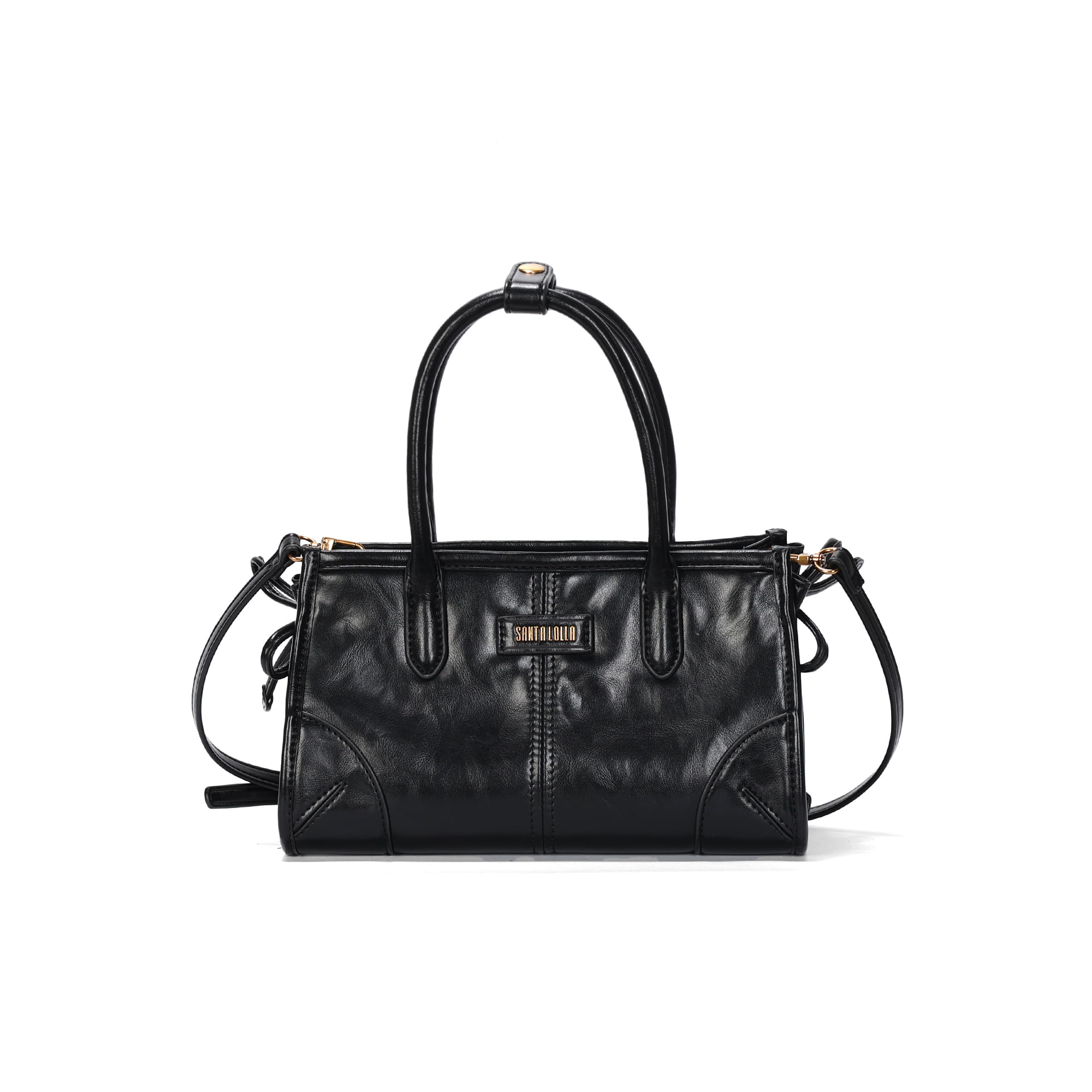 Bolsa Pequena Soft Preto Alça Dupla