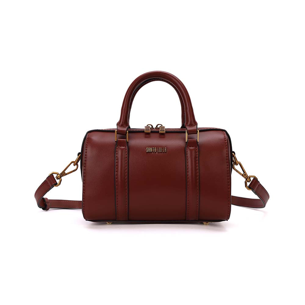 Bolsa Baú Pequena Soft Marrom Terracota Transversal