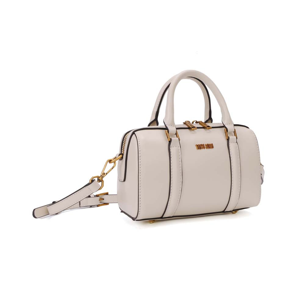 Bolsa Baú Pequena Soft New Marfim Transversal