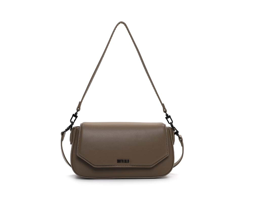 Bolsa Baguete Média Soft Cinza Steel