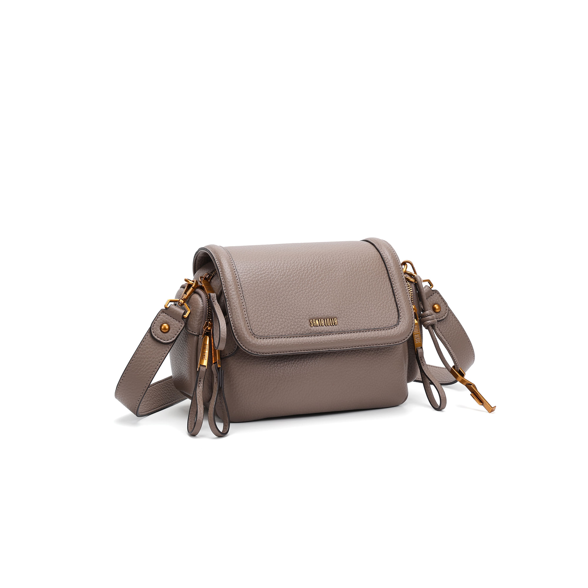 Bolsa Média Estruturada Floater Transversal Cinza Steel