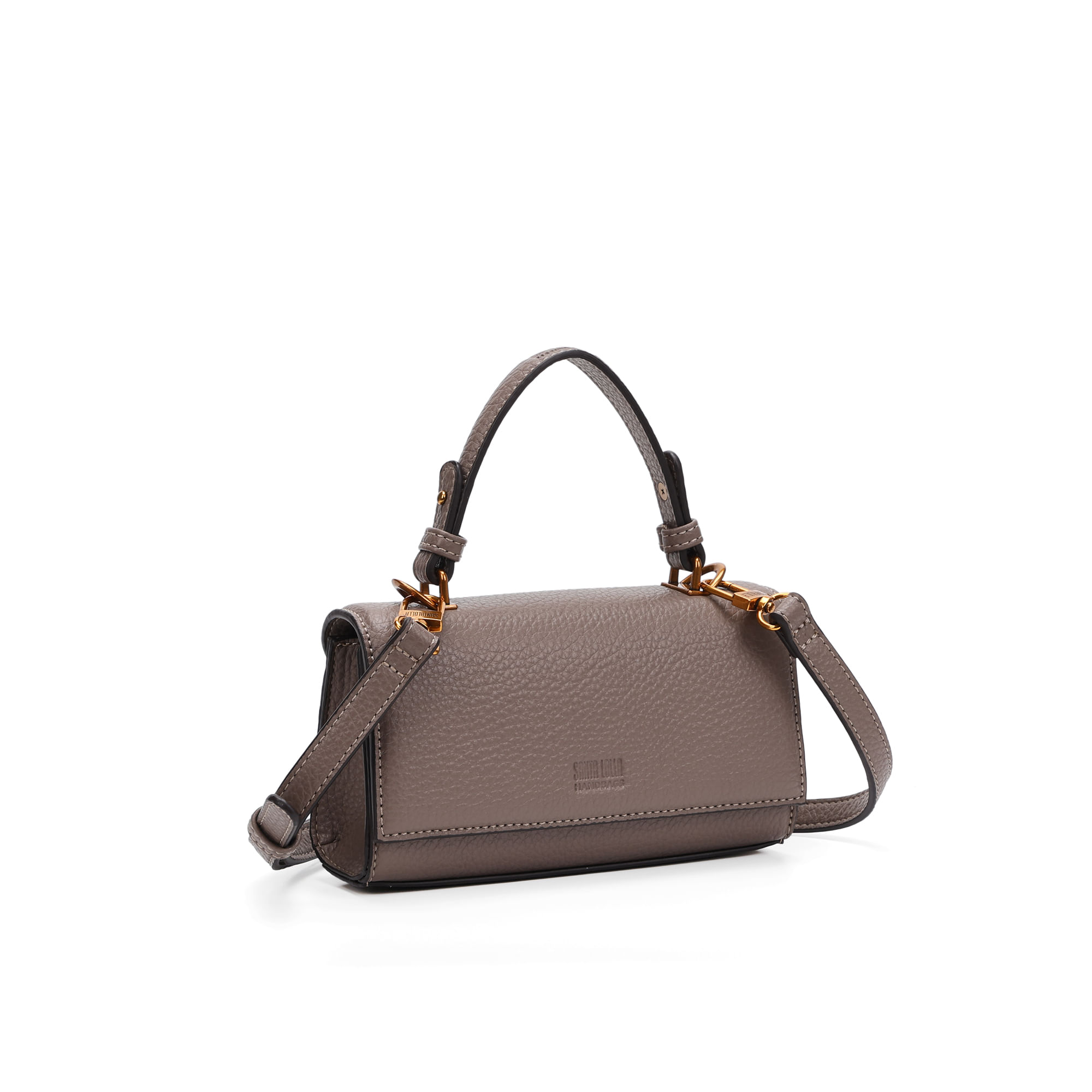Bolsa Pequena Floater Estruturada Cinza Steel