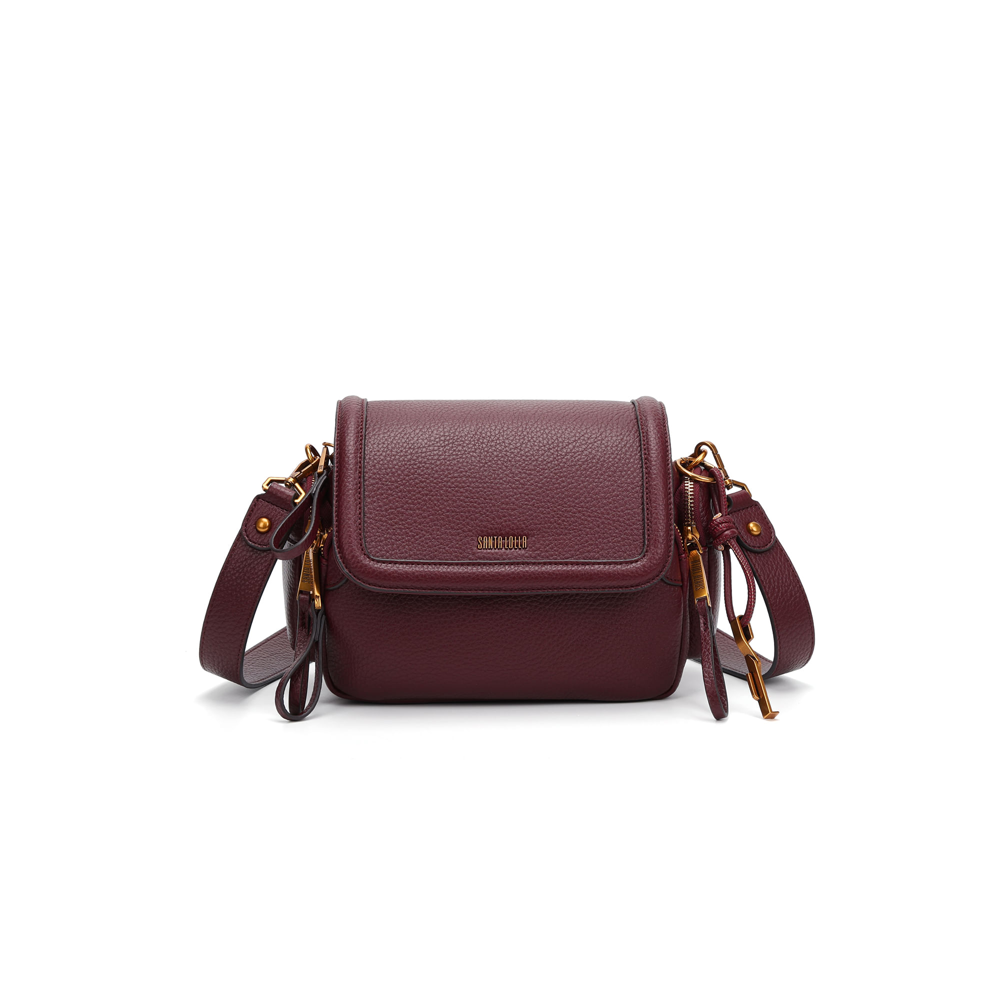 Bolsa Média Estruturada Floater Transversal Roxo Berry