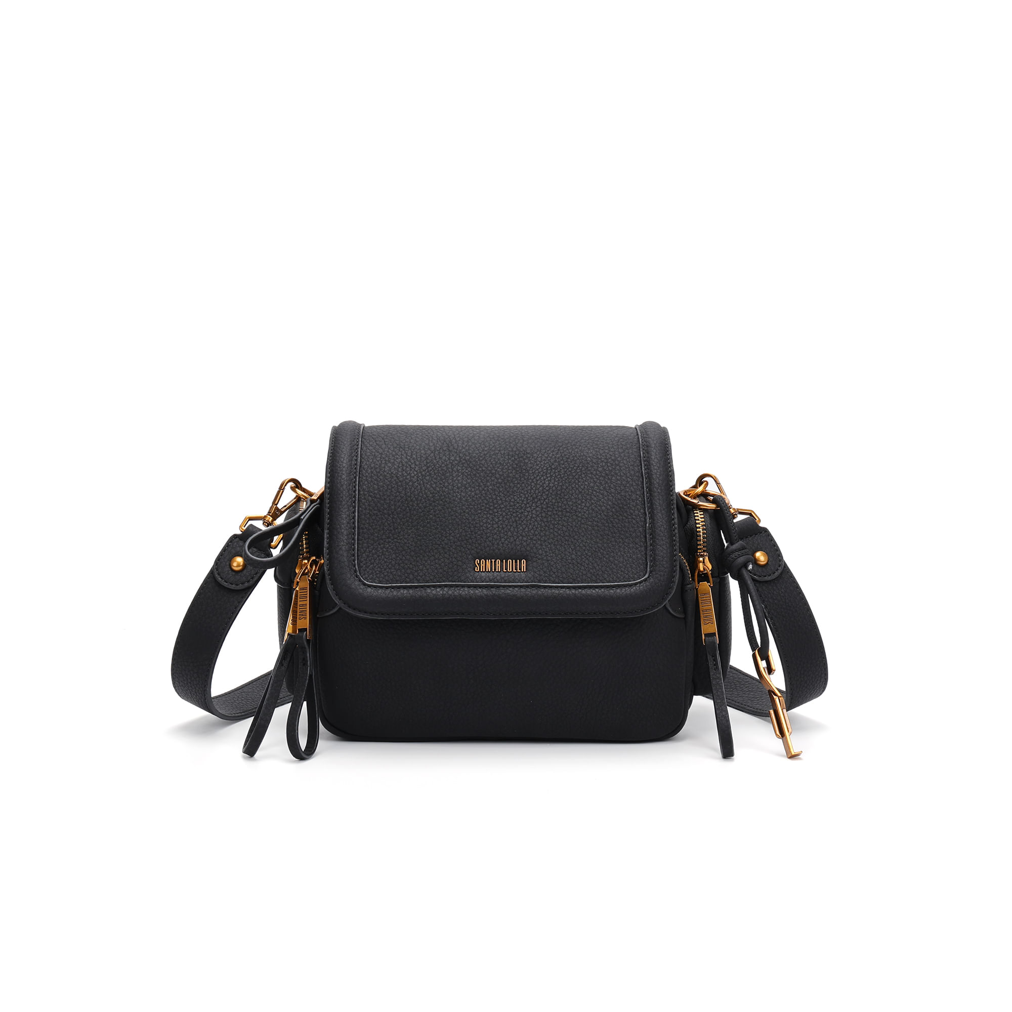 Bolsa Média Estruturada Floater Transversal Preto