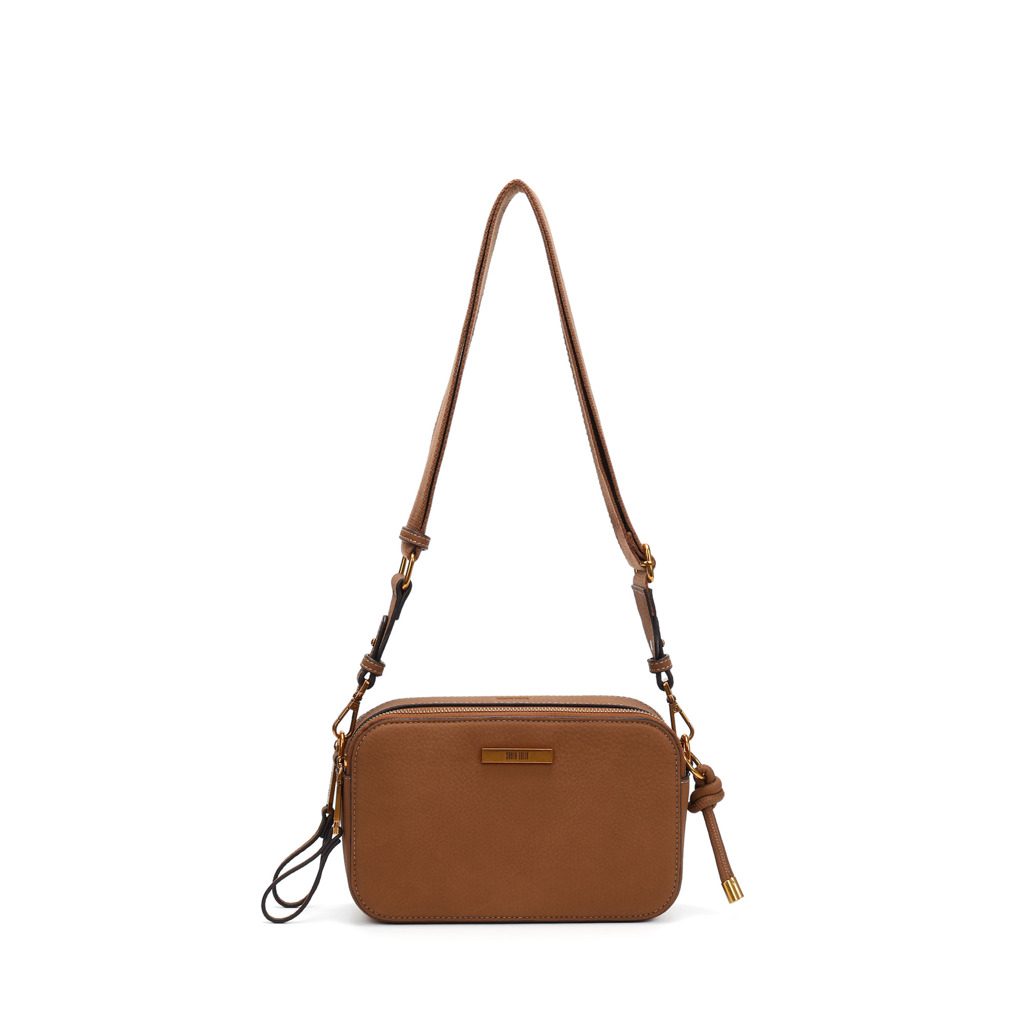 Bolsa Camera Bag Nobuck Marrom Safari Transversal