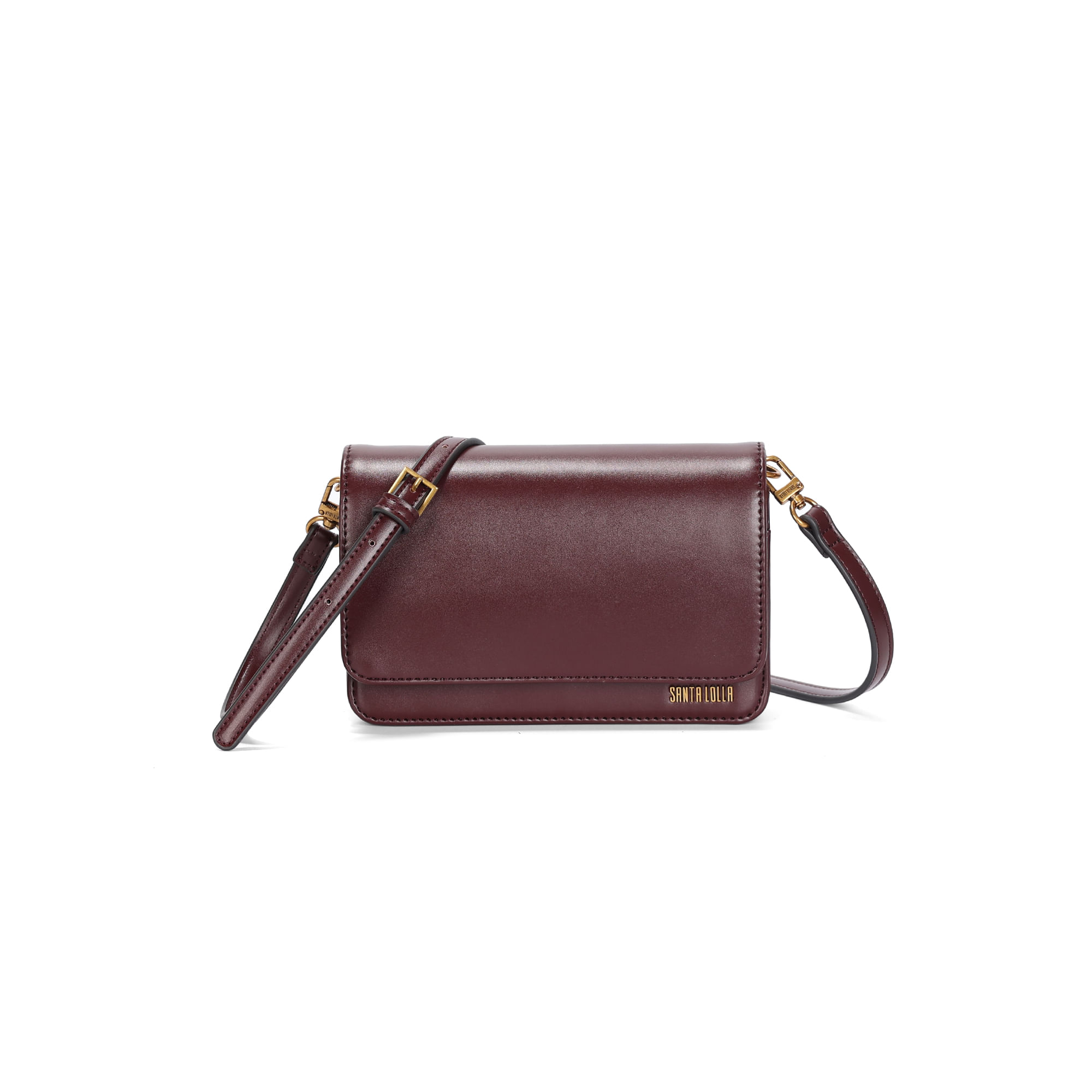 Bolsa Pequena Soft Liso Roxo Berry Transversal