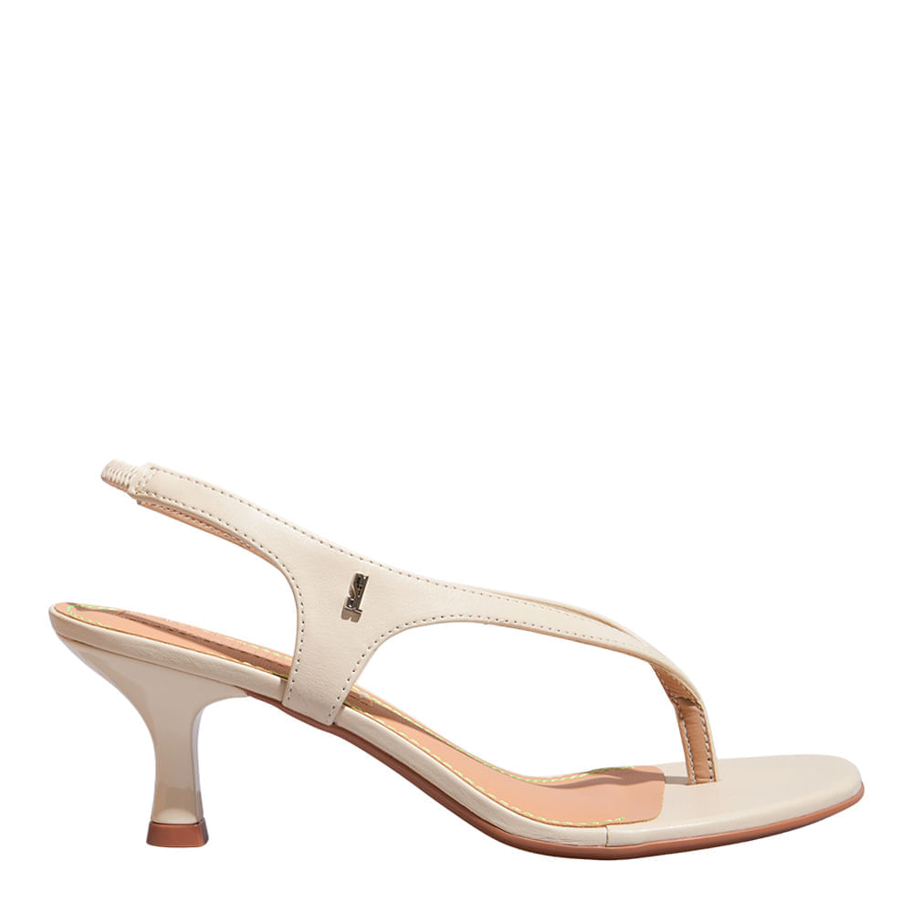 Sandália Thong Napa Soft Off White Angelical