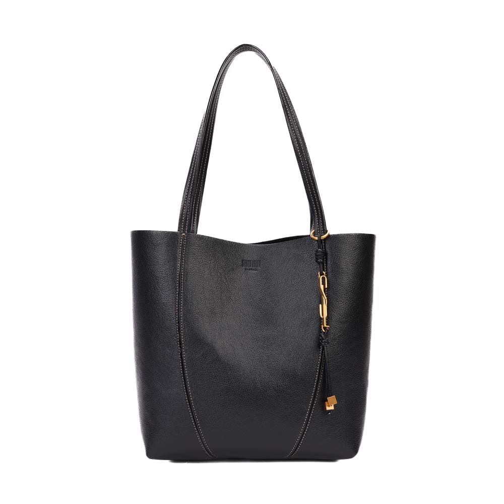 Bolsa Tote Média Floater Preto Alça Longa