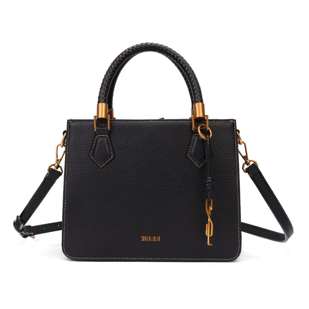 Bolsa Média Floater Pespontos Alça Transversal Preta