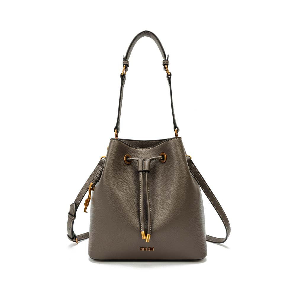 Bolsa Bucket Média Floater Cinza Steel Pespontos