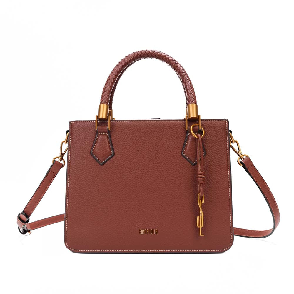 Bolsa Média Floater Pespontos Alça Transversal Terracota