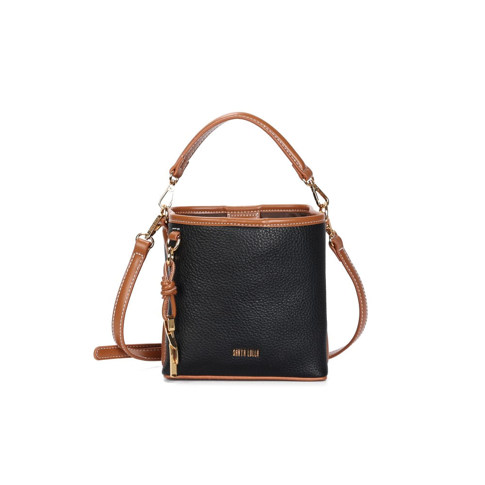 Bolsa Pequena Floater Preto E Marrom