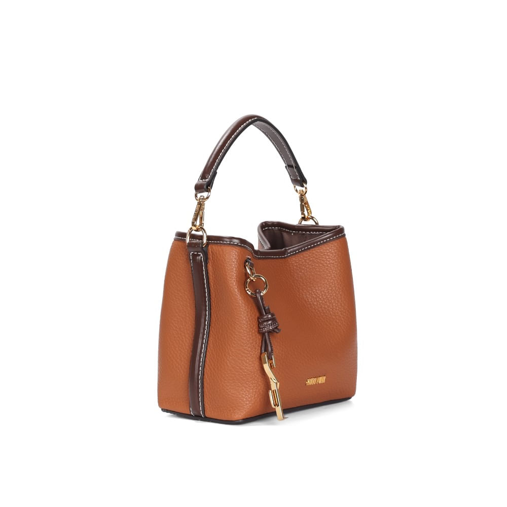 Bolsa Pequena Floater Marrom Safari