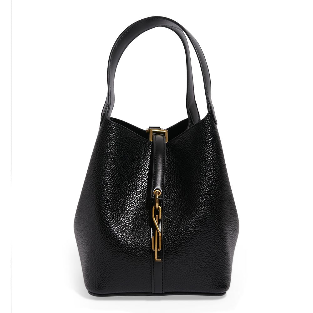 Bolsa Bucket Média Estruturada Floater Preto