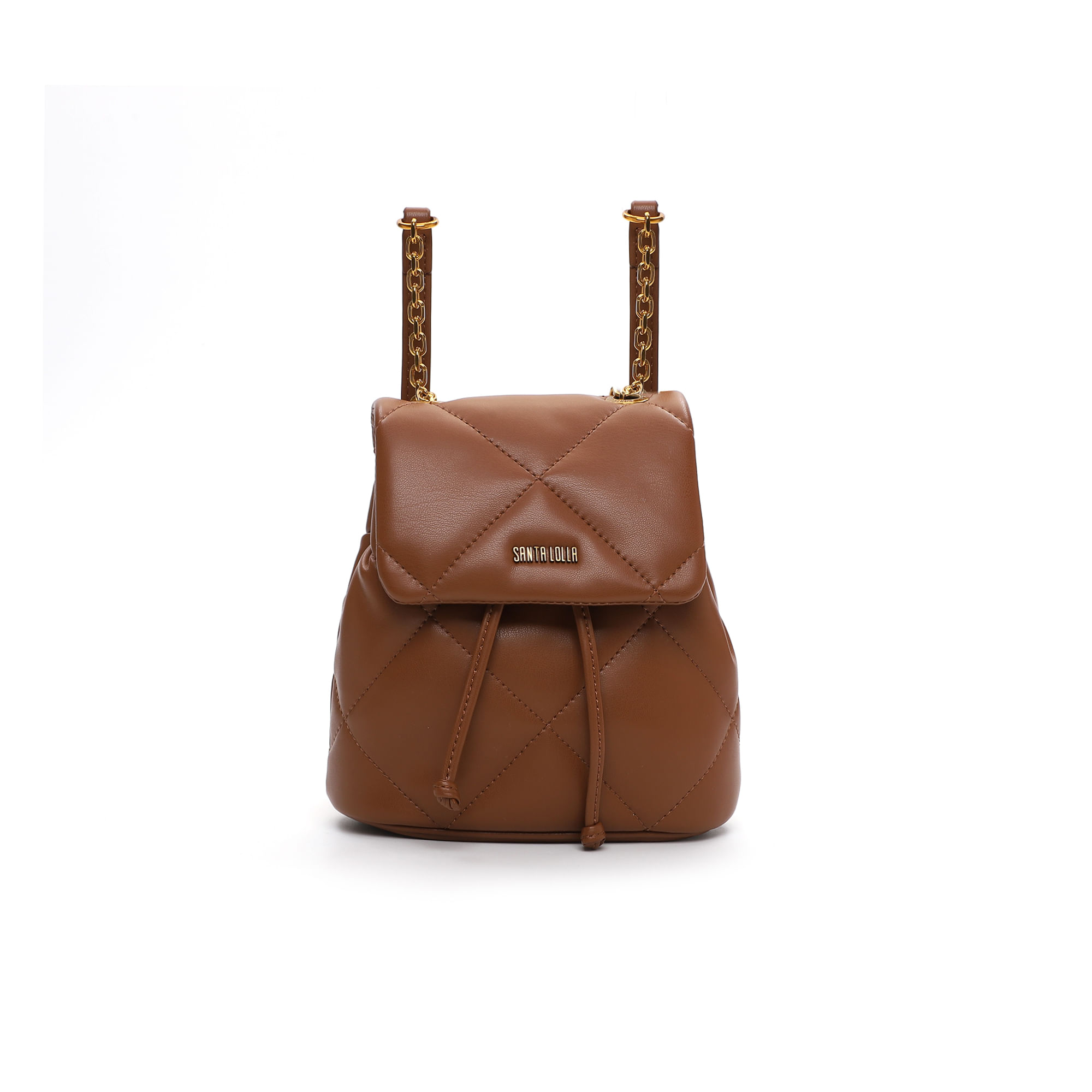 Mochila Mini Soft Acolchoada Marrom