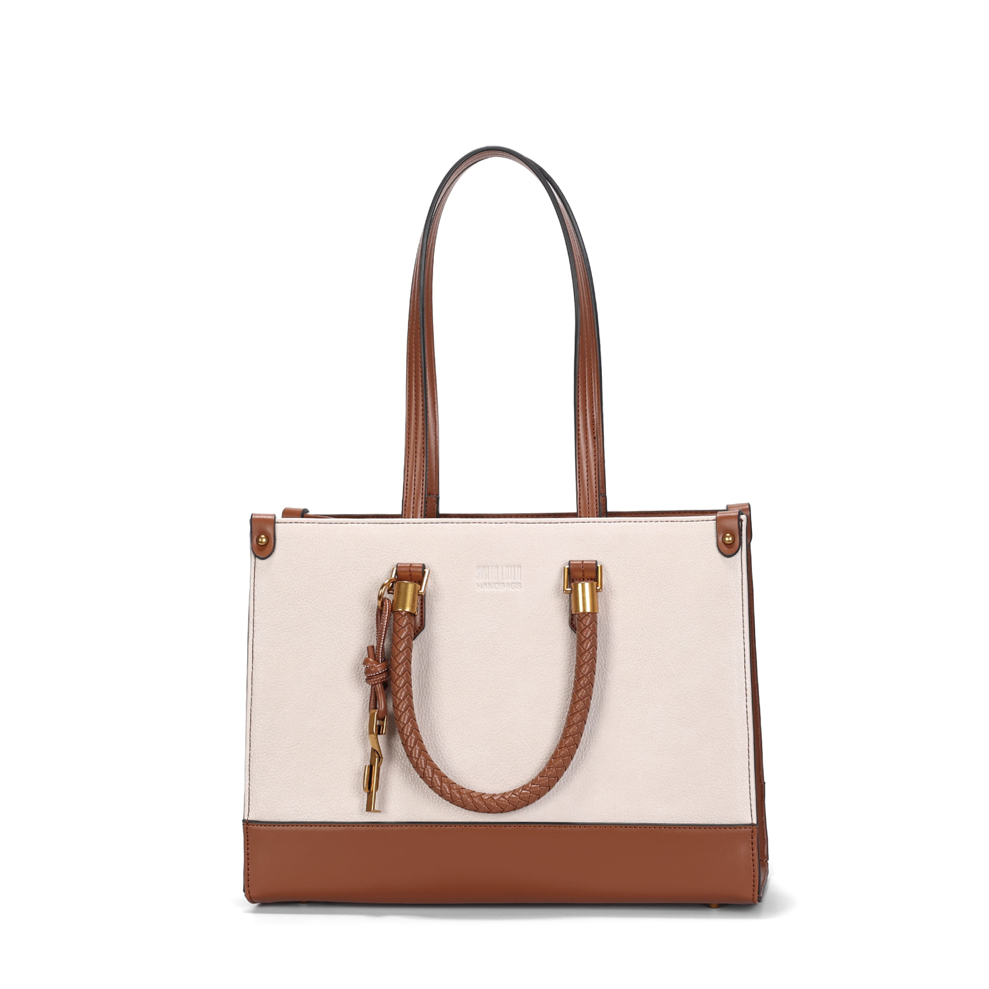 Bolsa Grande Estruturada Floater Off White Alça Dupla
