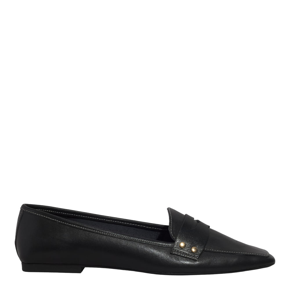 Mocassim Couro Nobre Soft Preto