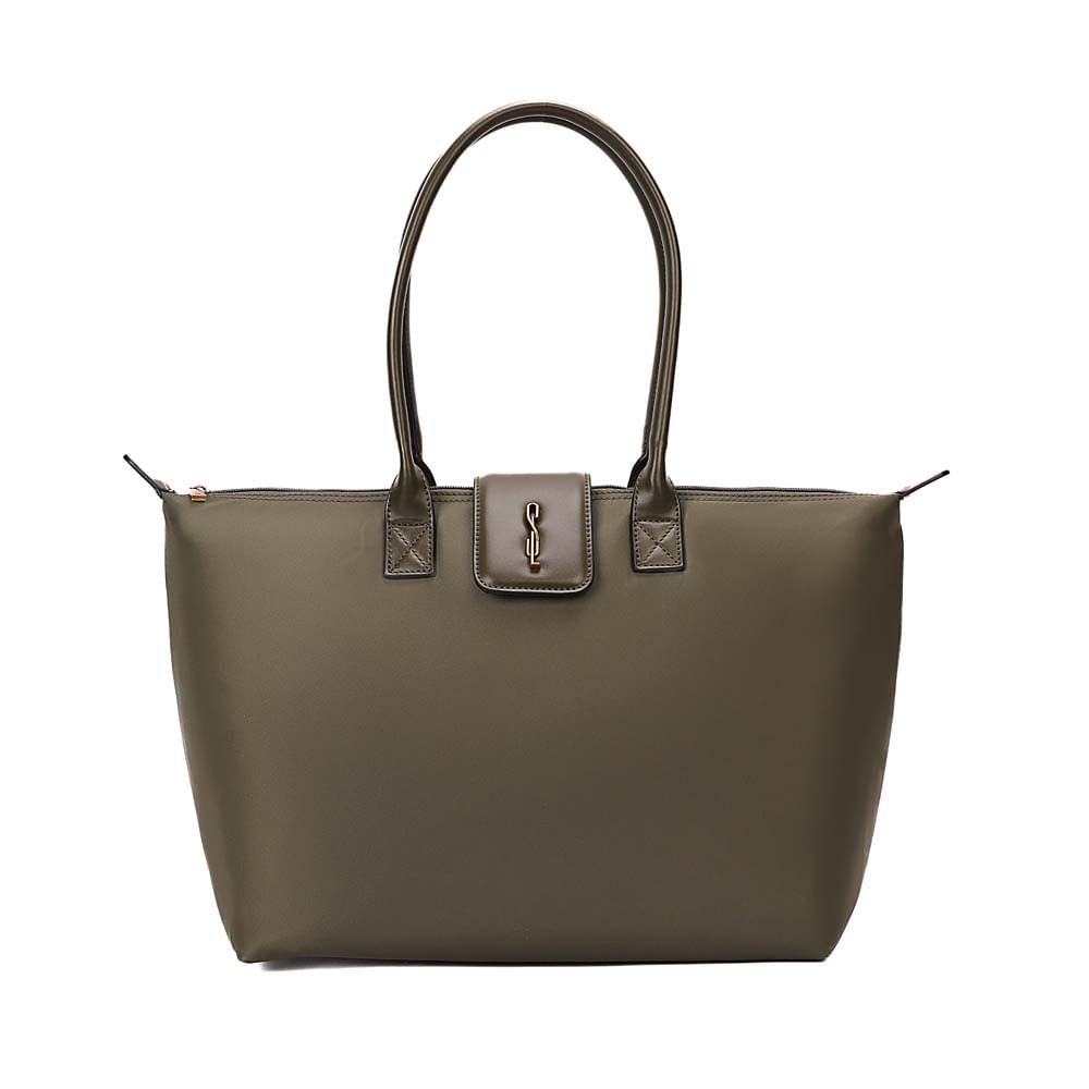 Bolsa Shopper Grande Nylon Verde Militar