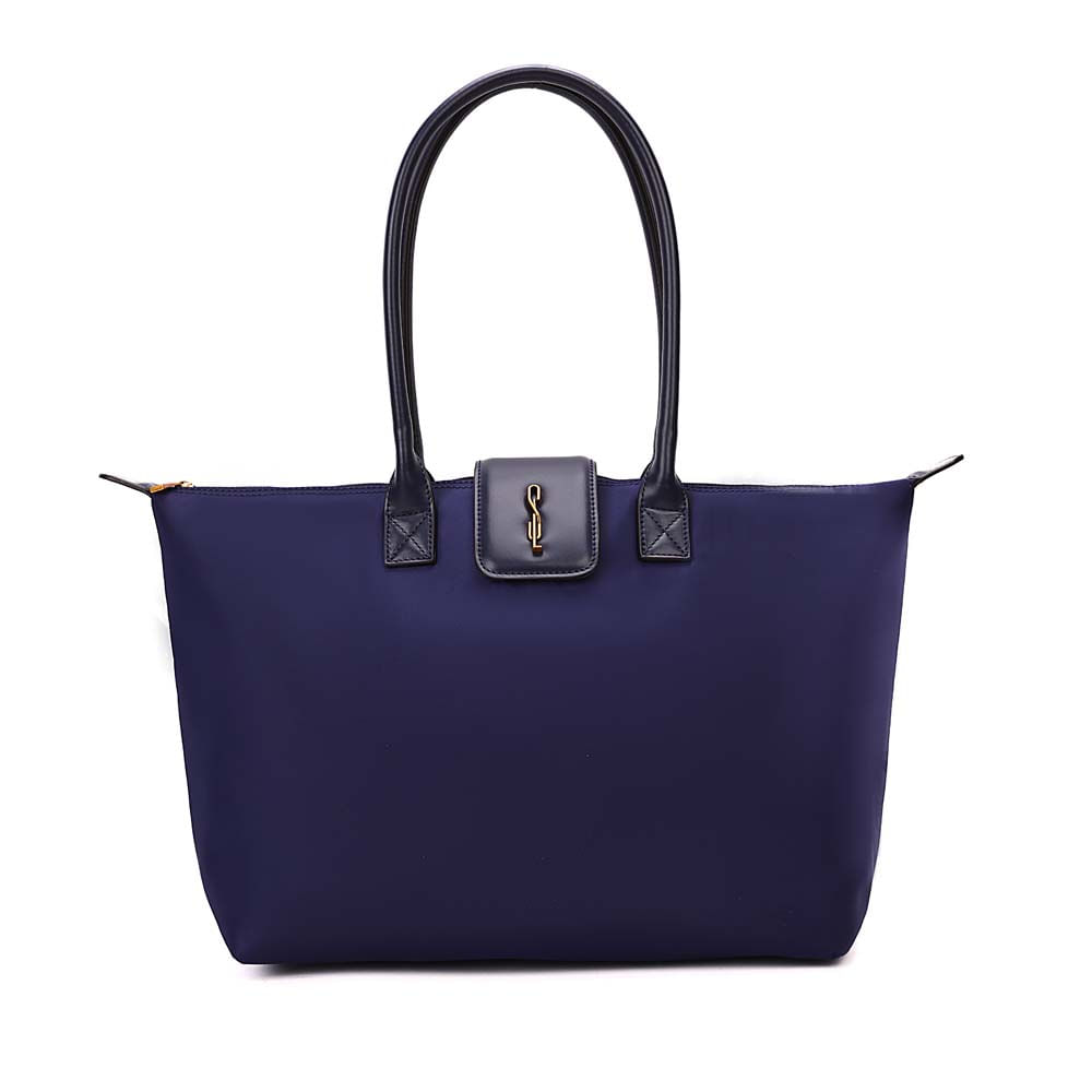 Bolsa Shopper Grande Nylon Azul Marinho