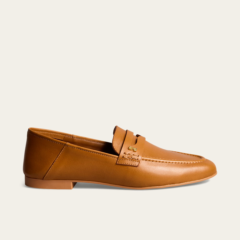 Mocassim Couro Nobre Soft Marrom Safari
