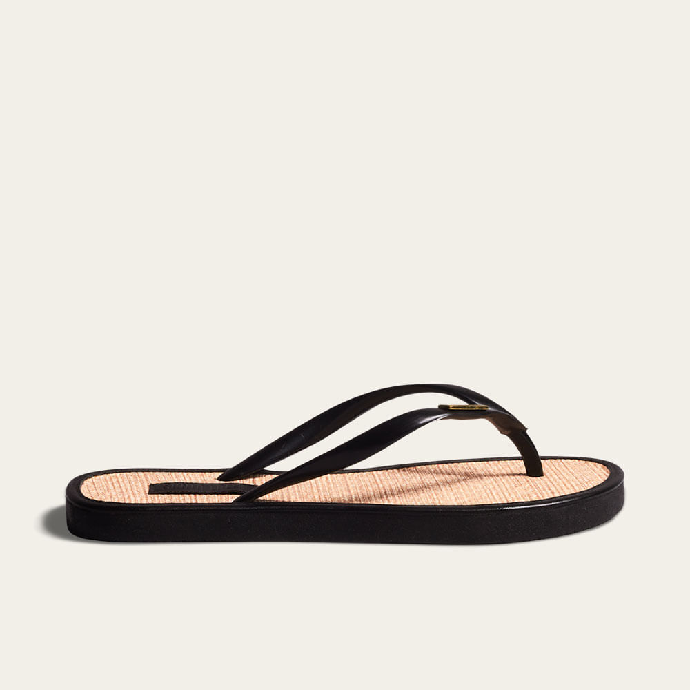 Chinelo Flip Flop Borracha Preto