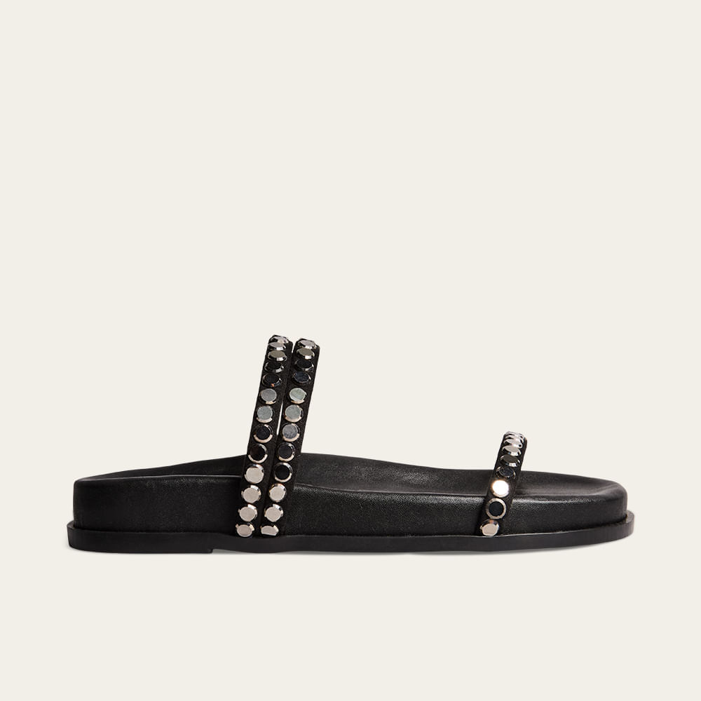 Papete Napa Soft Strass Preto