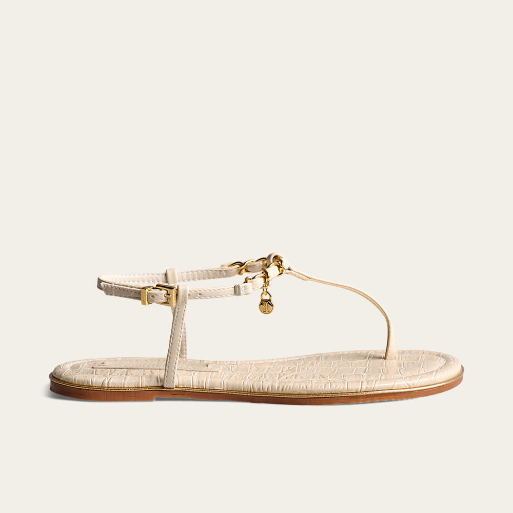 Rasteira Napa Soft Corrente Off White