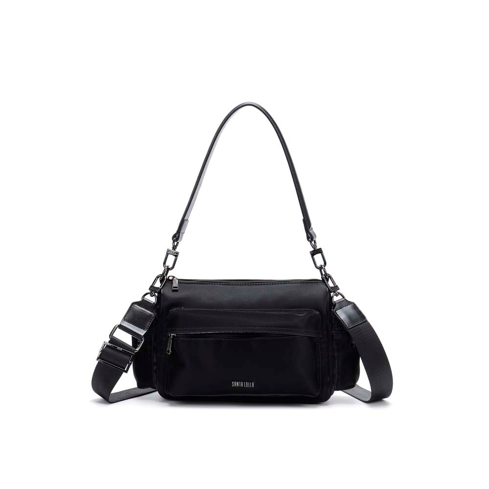 Bolsa Média Nylon Alça Dupla Preta
