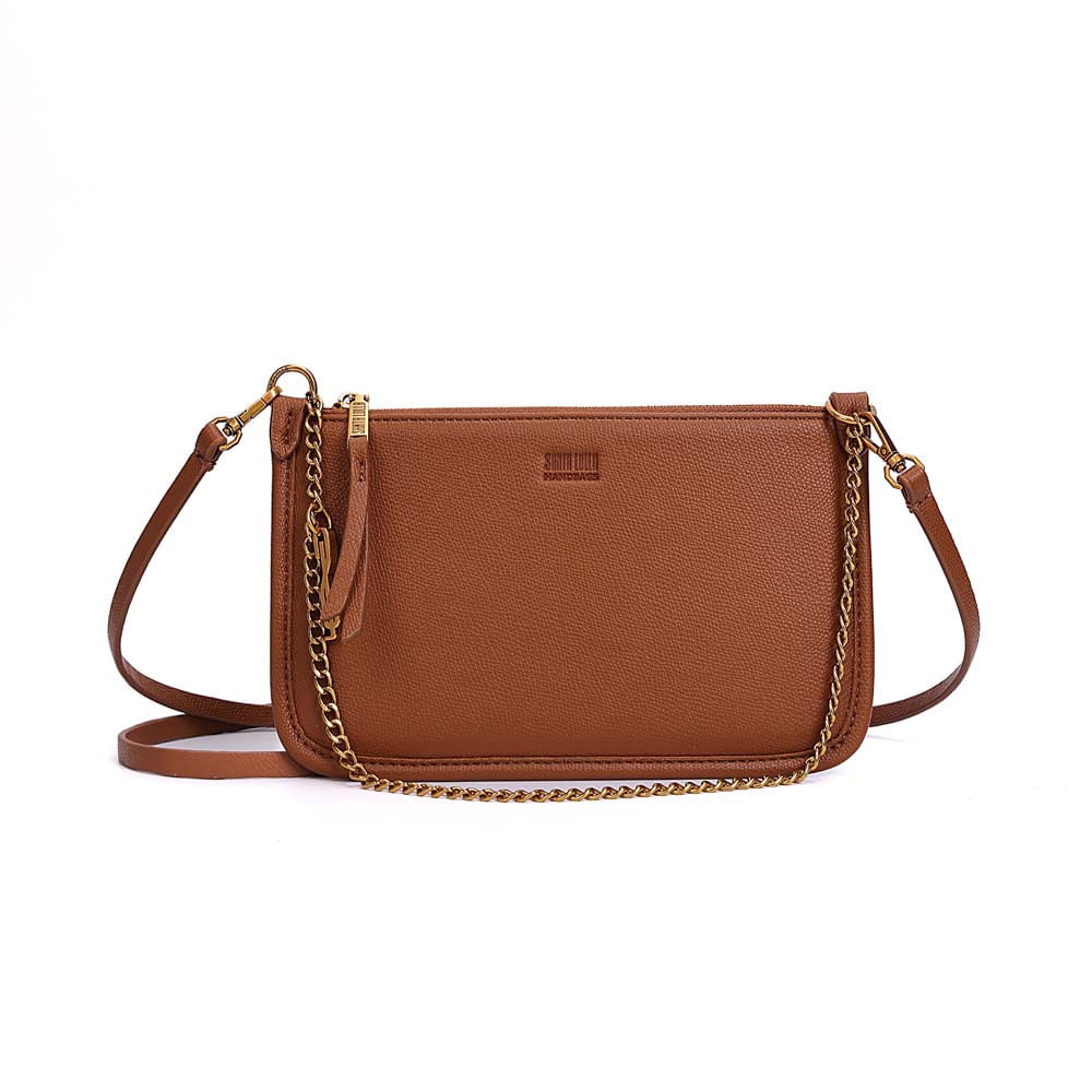 Bolsa Cluth Risco Transversal Marrom Safari