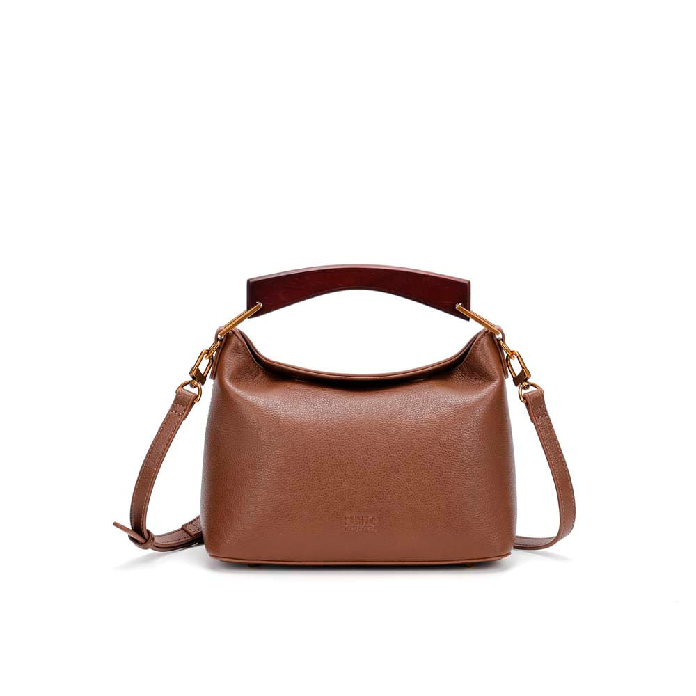 Bolsa Média Floater Alça Dupla Marrom Dark Cocoa