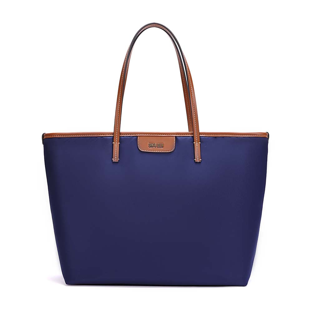 Bolsa Shopper Nylon Alça De Ombro Azul Navy